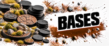 Bases for wargaming, fantasy and sci-fi miniatures
